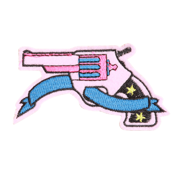 strygemaerke pistol pink voksen